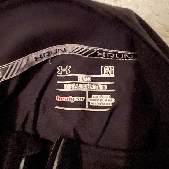 Under Armour Quarter zip pullover black size L - Picture 3 of 3